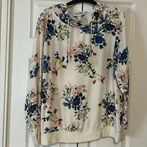Joseph Ribkoff lightweight floral hoodie